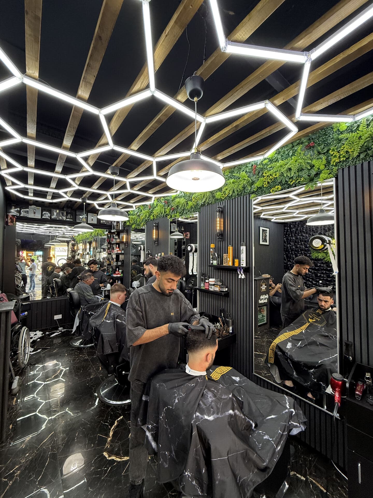 Interior of Mo's Sharp Style Barber on Leith Walk, Edinburgh